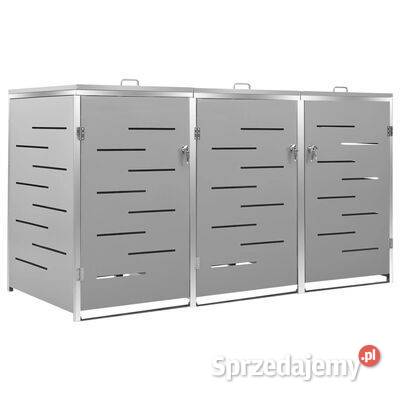 vidaXL Osłona na 3 kosze na śmieci 207x775x1125 Dom i Ogród mazowieckie Warszawa