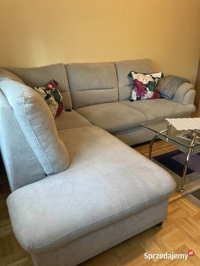 sofa narożnik w popielatym kolorze Sierpc