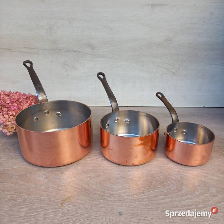 Profesjonalny miedziany rondel poj 3 litry grube mazowieckie Warszawa