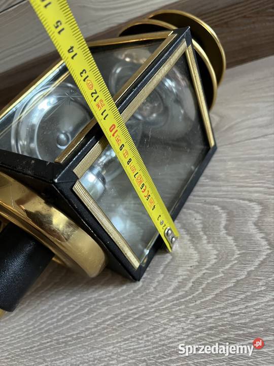 Lampa lampion mosiądz latarnia powojowa kinkiet Jabłonna