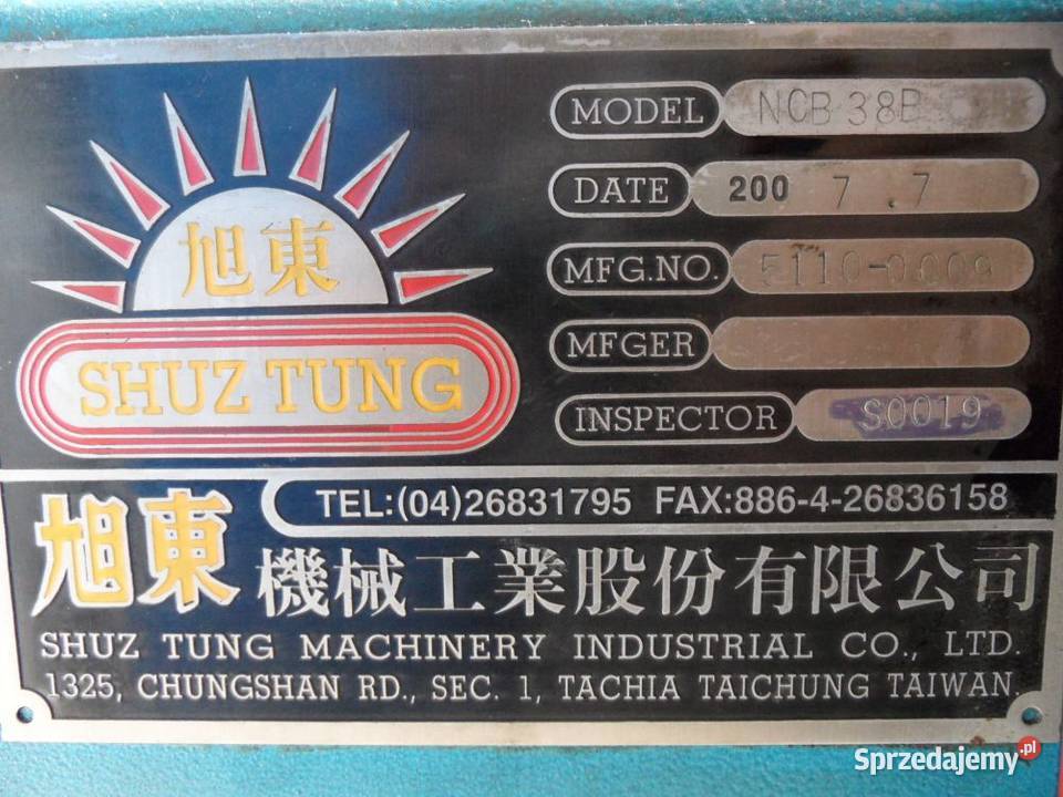 Giętarka trzpieniowa NCB38