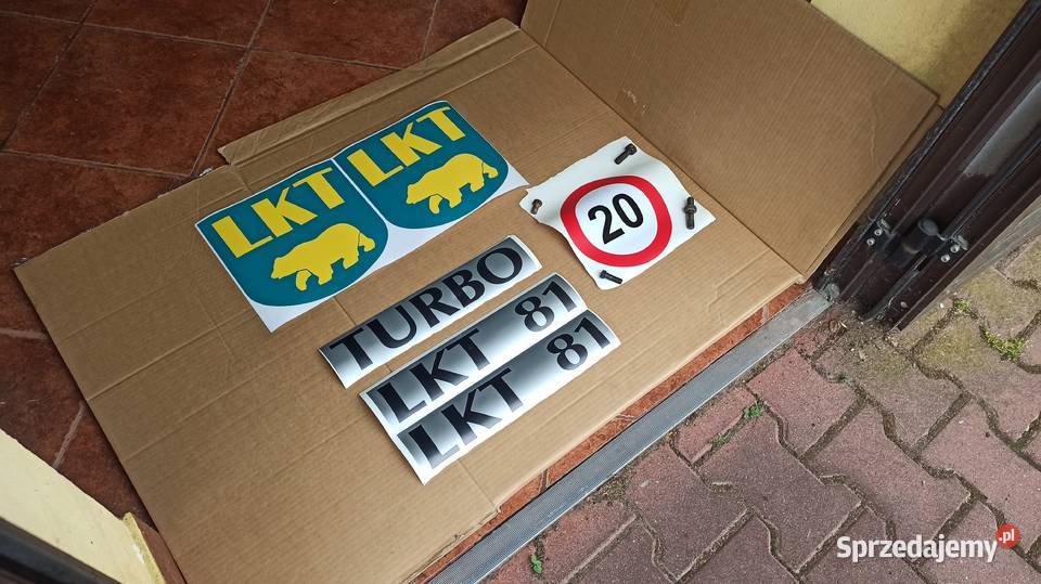 Naklejka Oznaczenia TURBO LKT 81 80 Ciągnik Pozostałe Garwolin
