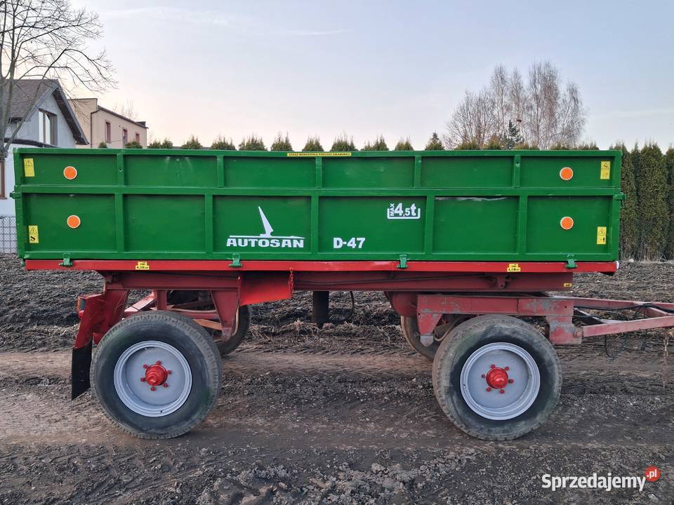 Przyczepa wywrotka d47 nieuszkodzony Rzgów