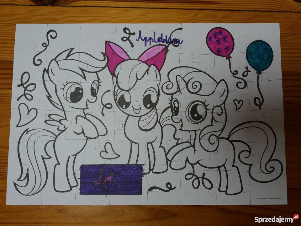Puzzle komplet 3 sztuki Frozen My Little Pony Trefl dolnośląskie Jelcz-Laskowice