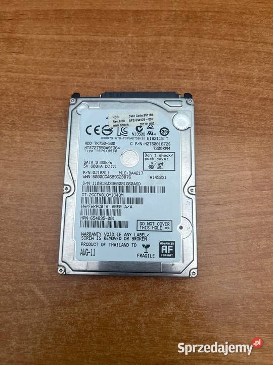 Dysk HDD 500 GB Dyski