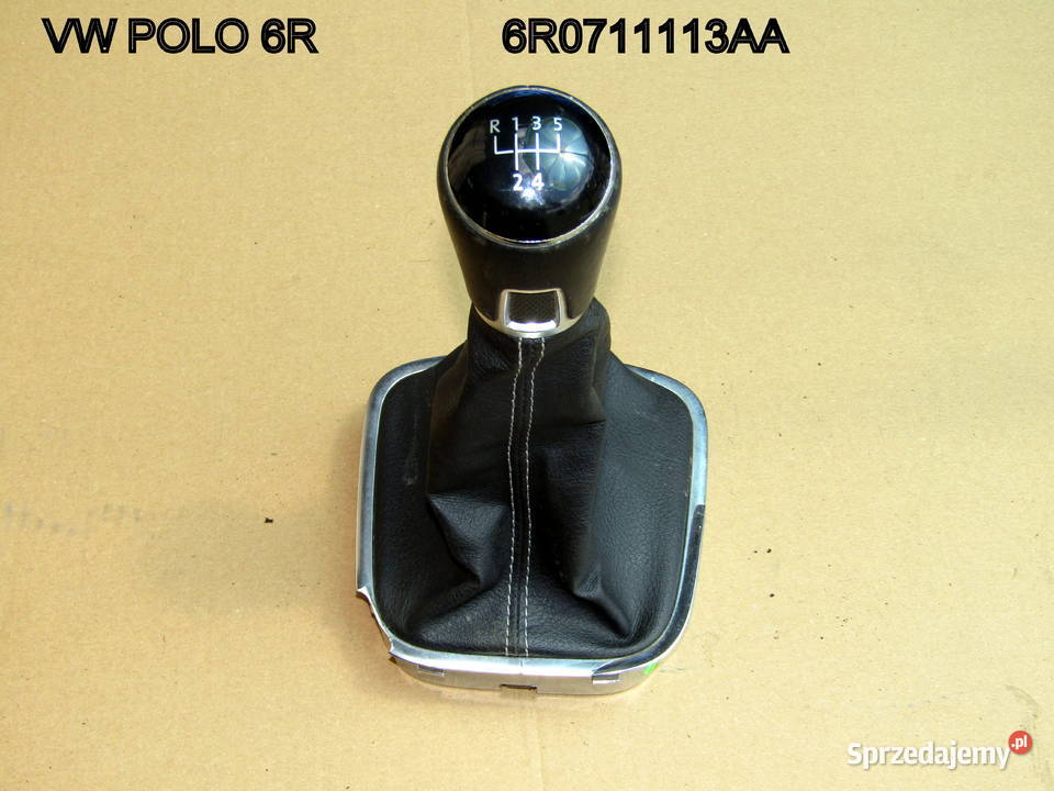 GAŁKA ZMIANY BIEGÓWMIESZEK VW POLO V 6R0711113AA Wyposażenie wnętrza łódzkie Mysłaków