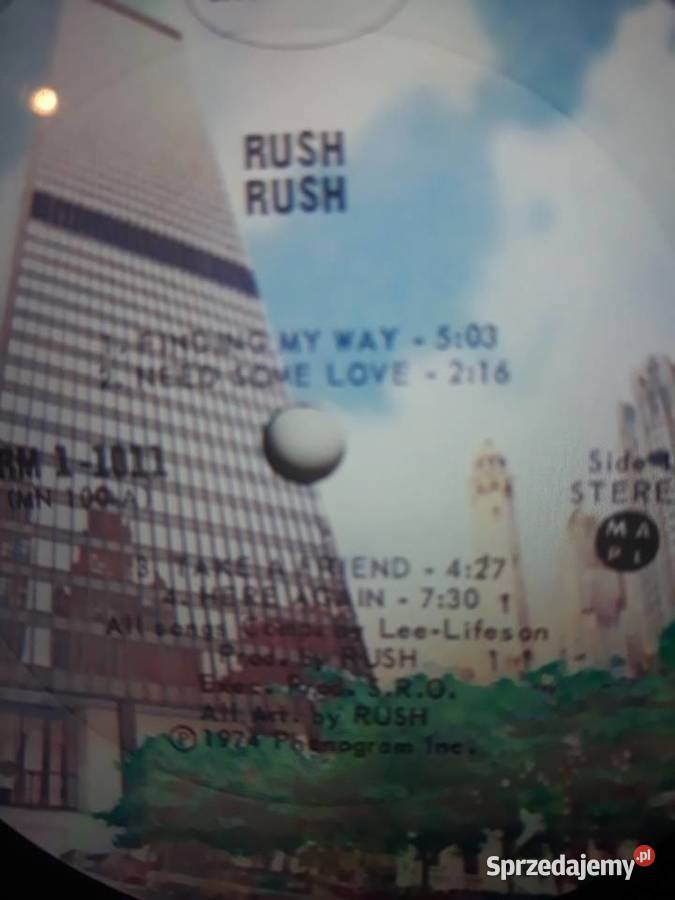 Archiwum hard rocka RUSH Rush 1974 debiut Rzeszów sprzedam