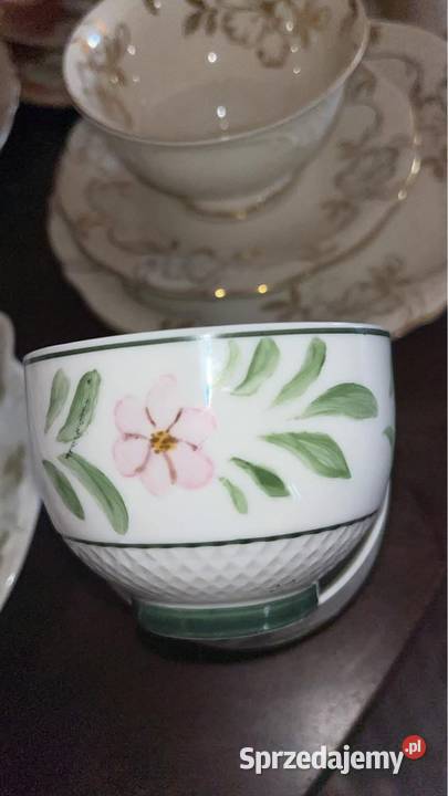 Miseczka Ręcznie malowana Vera Rjk 1995 Kwiatki Gdańsk