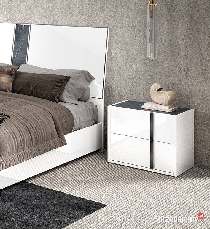 Nowoczesne łóżko 180 włoskie Kolekcja Biała podkarpackie Przemyśl