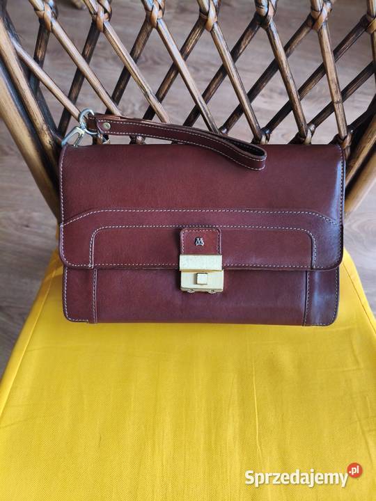 Ładna saszetka męska z prawdziwej skóry firmy 13cm Torby i torebki
