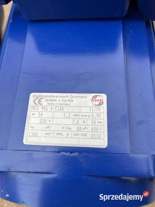 Silnik elektryczny EMGGERMANY 11kW 1380 obrmin Tuliszków