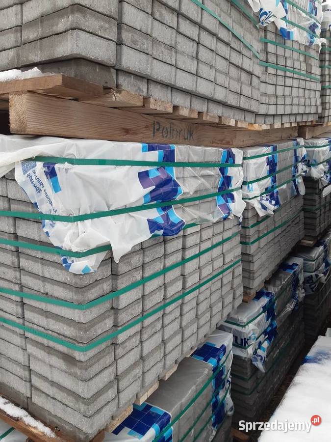 Kostka brukowa gr 4 Prostokąt szara Polbruk Łęczna