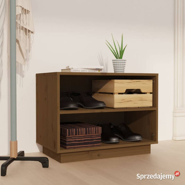 Szafka na buty miodowy brąz 60x34x45 lite drewno Warszawa