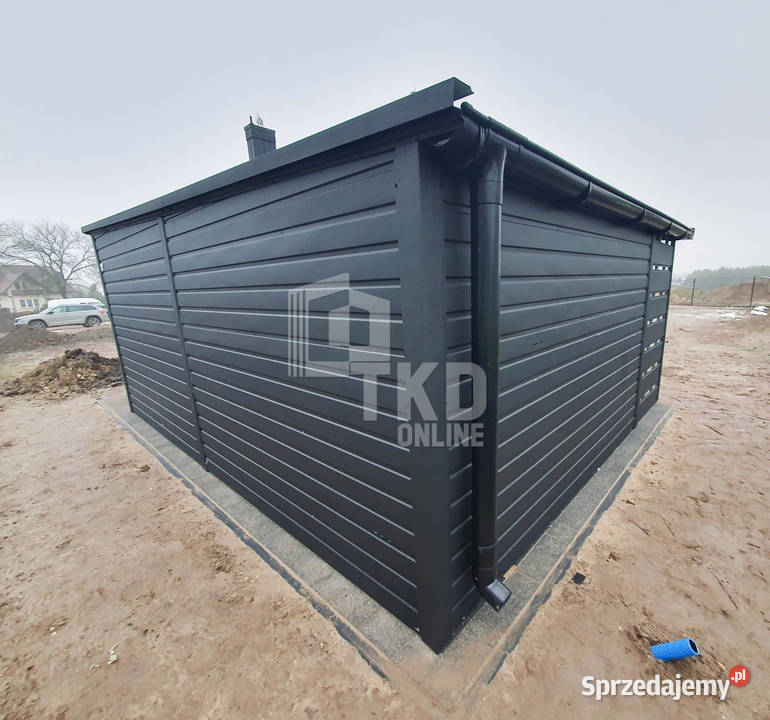 Garaż Blaszany 3x6 wiata Brama Antracyt TKD83 Sprzedaż