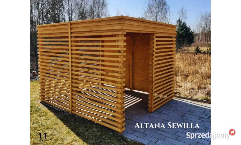 Altana drewniana nowoczesna Sewilla Szybka Łódź