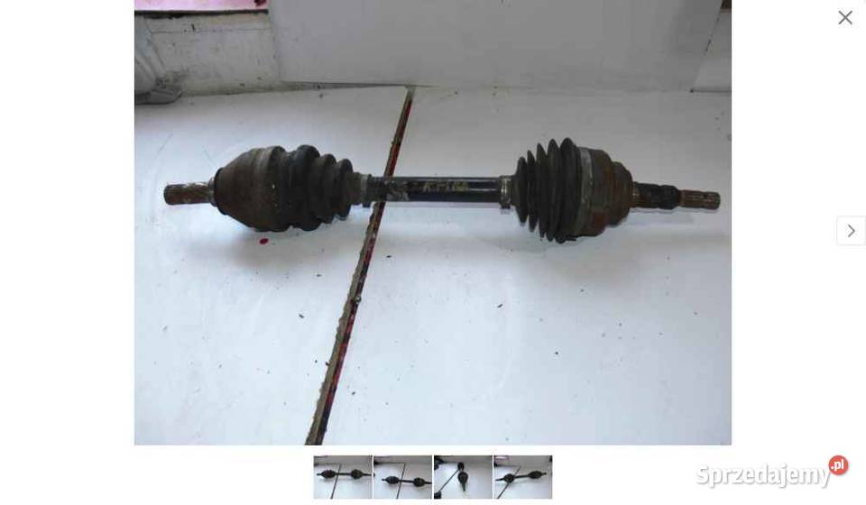 PÓŁOŚ LEWY PRZÓD PÓŁOŚ LEWA ZAFIRA A 22 DTI osobowe