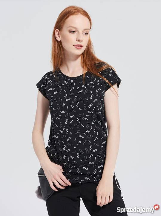 Tshirt z nadrukiem Sinsay Rozmiar 34(XS) Olkusz