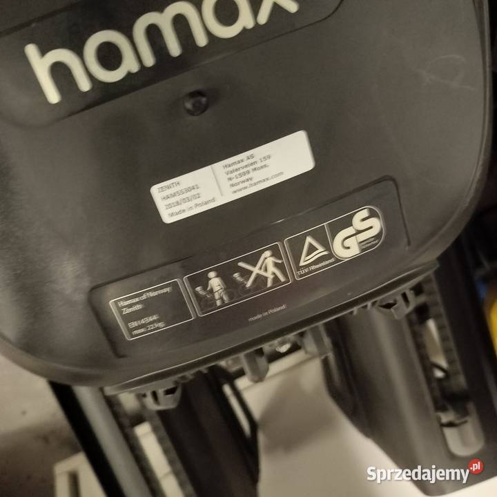 Fotelik rowerowy Hamax Zenith do 22