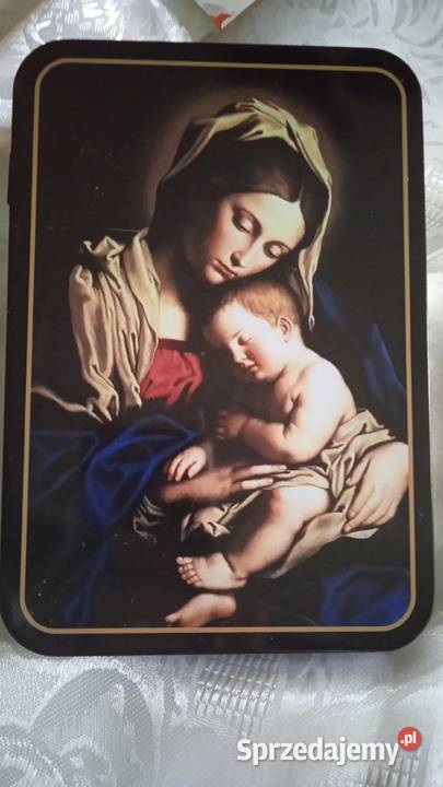 METALOWA KASETKA Z UROCZYM ZDJĘCIEM MATKI Piła