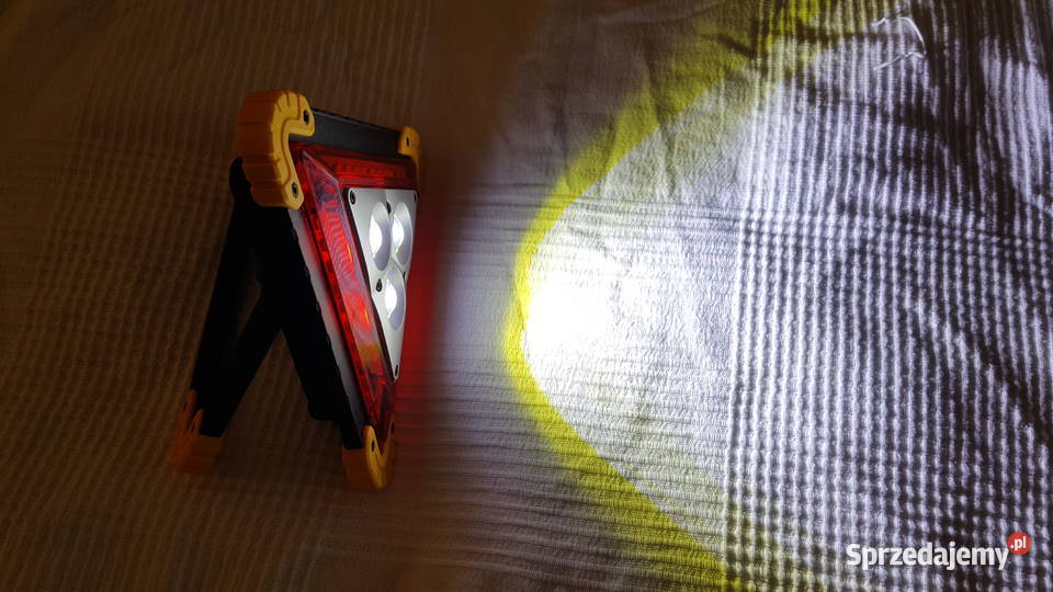 TRÓJKĄT OSTRZEGAWCZY LED AKUMULATOROWY POWERBANK Poznań