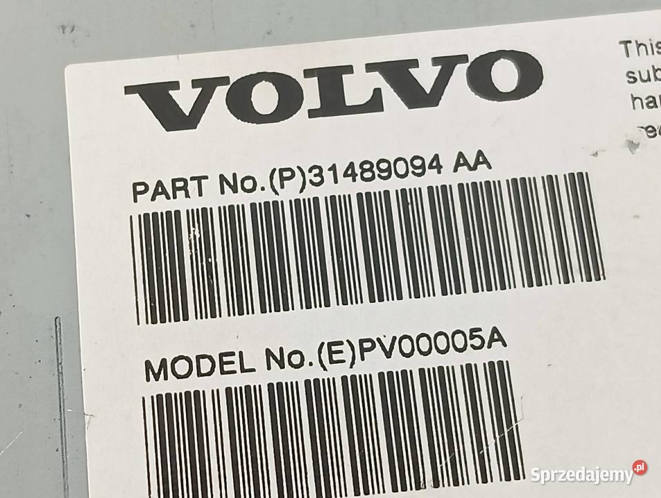WZMACNIACZ AUDIO P31489094 Volvo S90 II 2016 sprzedam