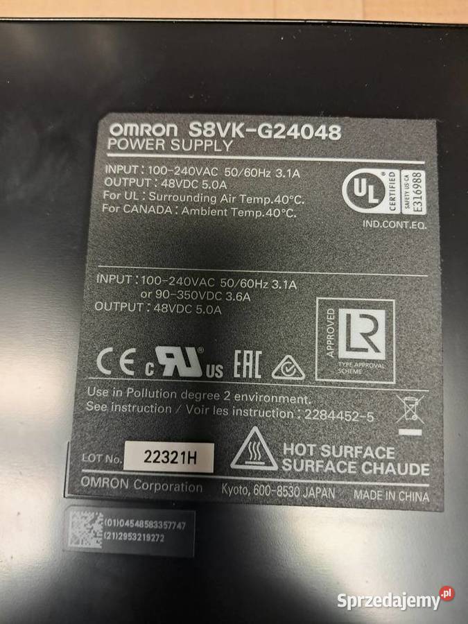 Zasilacz omron s8vkg24048 Opole
