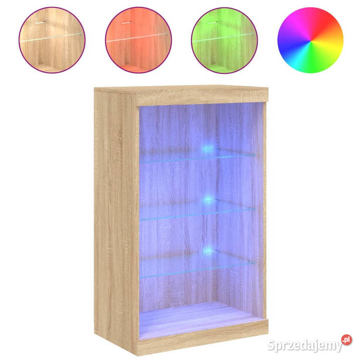 Szafka z oświetleniem LED dąb sonoma 605x37x100 mazowieckie Warszawa sprzedam