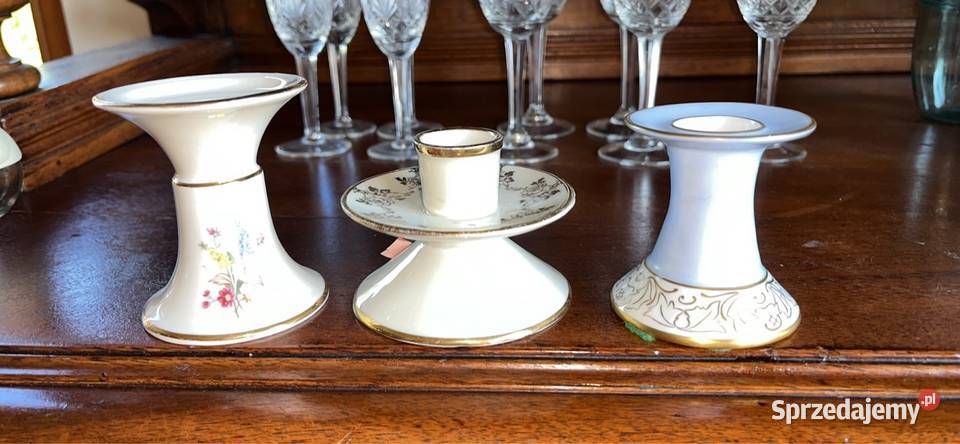 Świecznik Hertel Jacob Germany Niebieski pomorskie Gdańsk