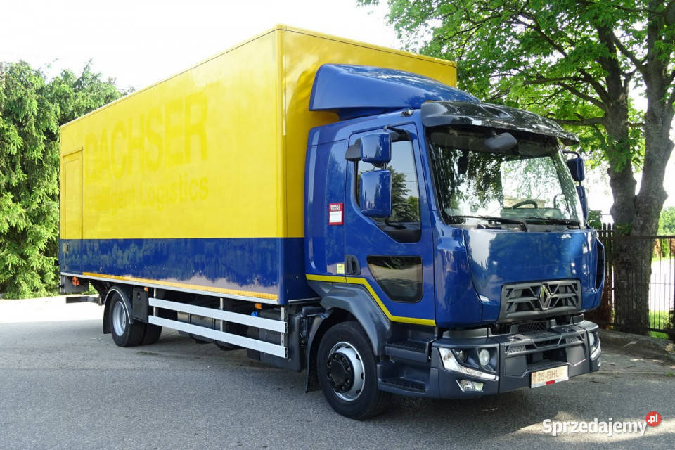 Renault Midlum D12 Euro 6 kontener 18p z windą centralny zamek Samochody ciężarowe Góra Kalwaria