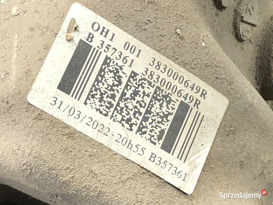 MOST DYFER TYŁ DACIA DUSTER 383119761R 15 116 Mosty podkarpackie