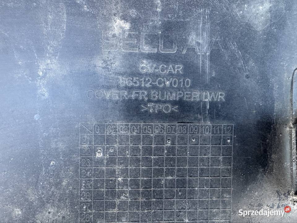 Spoiler dół zderzaka przód Kia ev6 połysk zwykły wielkopolskie