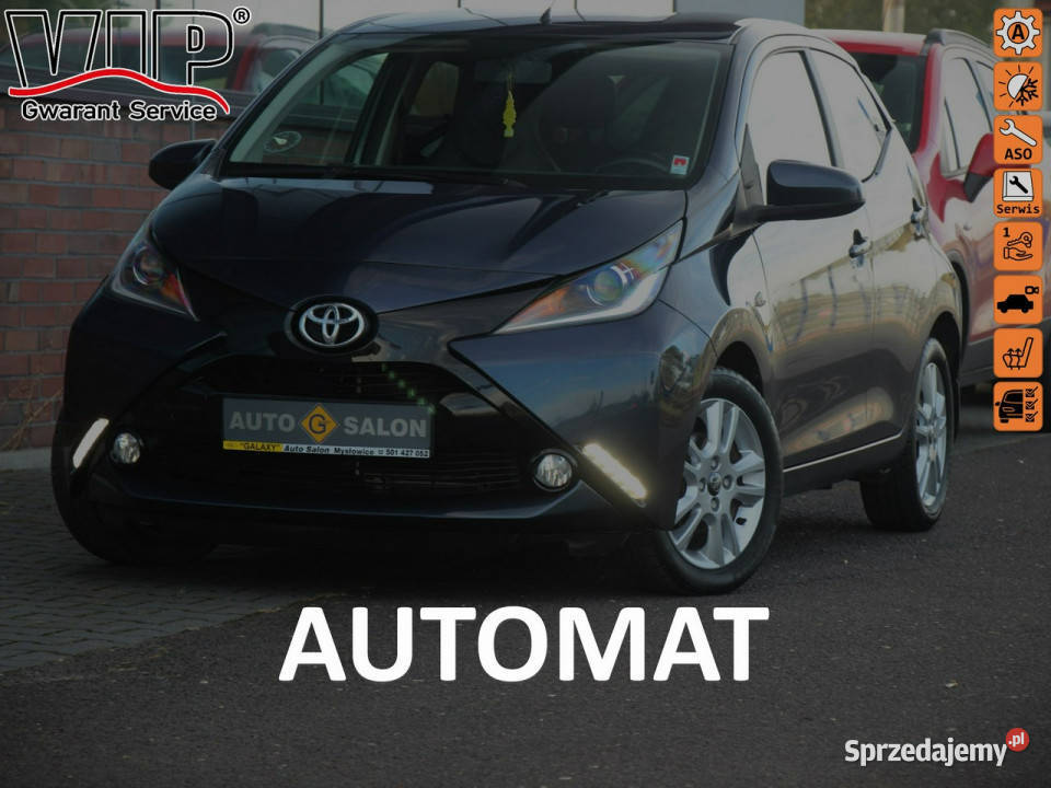 Toyota Aygo Automat*Skóra*Klima*GrzFot*Kamera*Esp*Abs*Led*Alu*Komp*BT*Gwar…