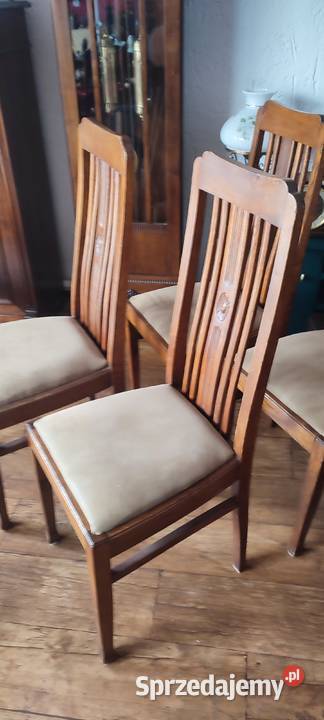 Krzesła dębowe antyk pomorskie Czersk