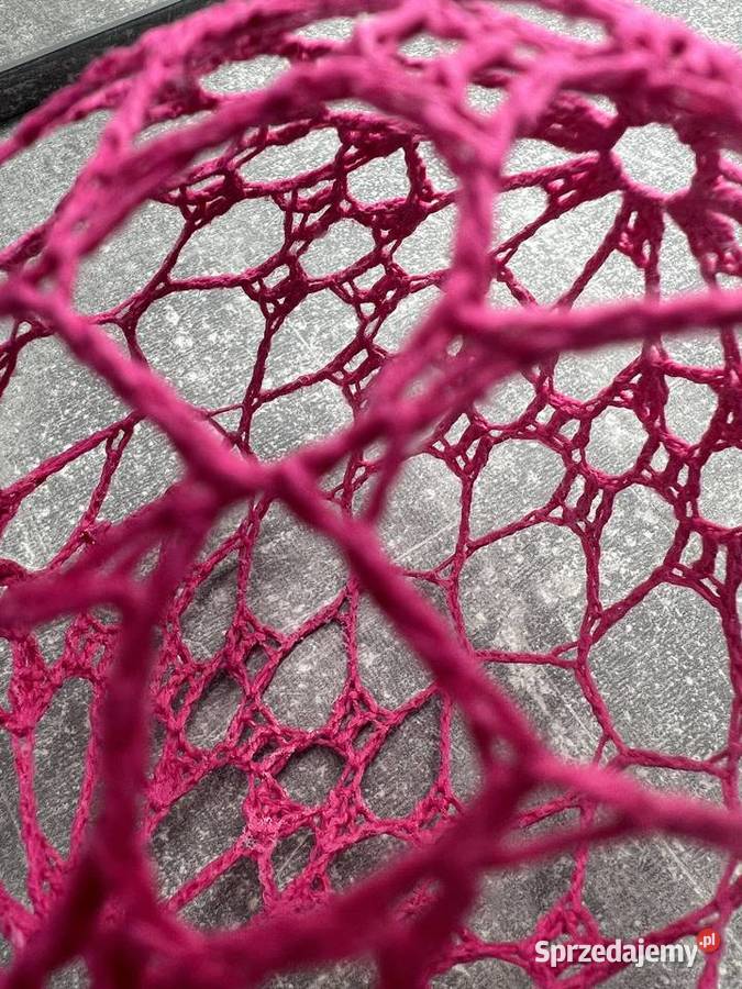 Bombka różowa z kordonka usztywniana Handmade