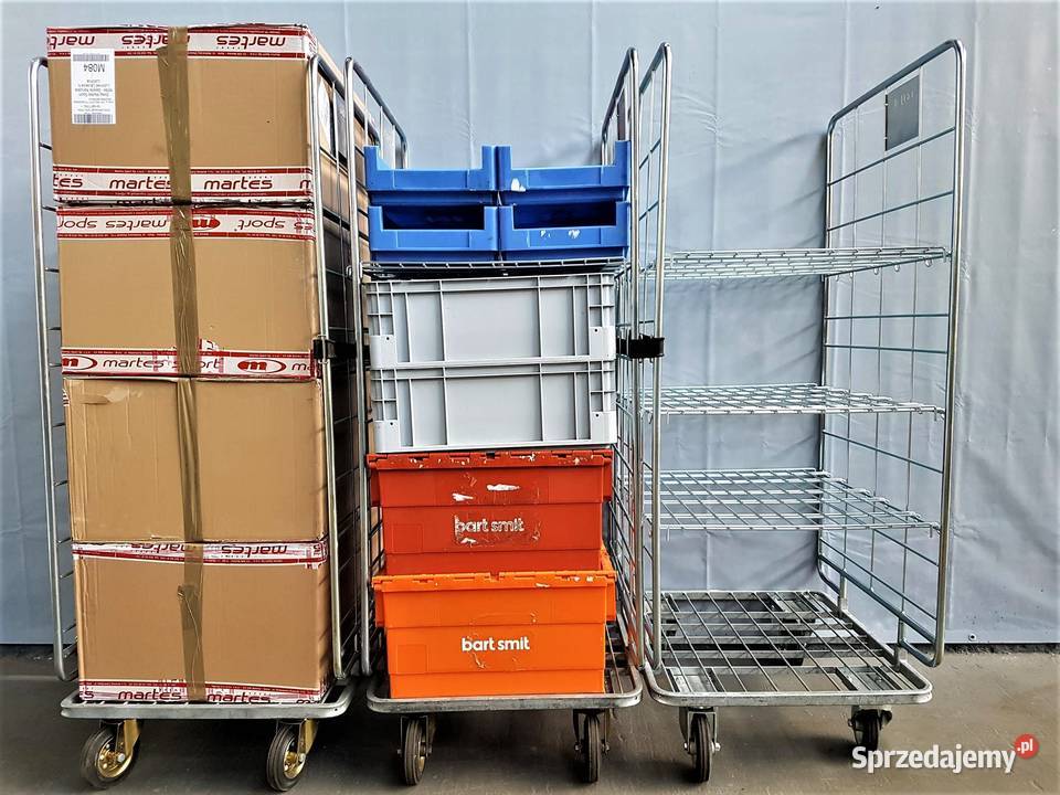 WÓZEK transportowy magazynowy 80x70x180 500 KOŁA Dzierżoniów