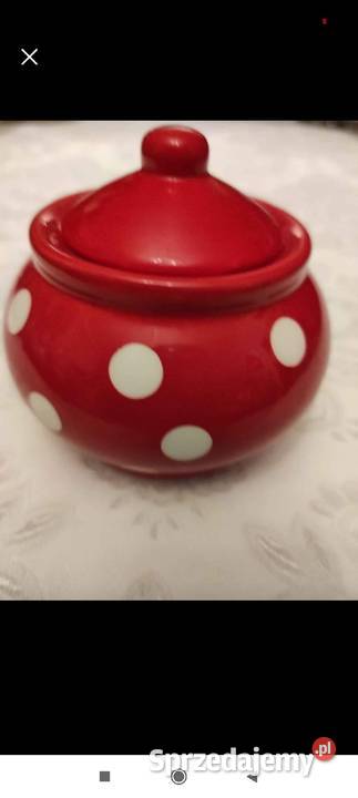 CUKIERNICA W GROCHY VINTAGE HAND MADE CERAMIKA Pabianice