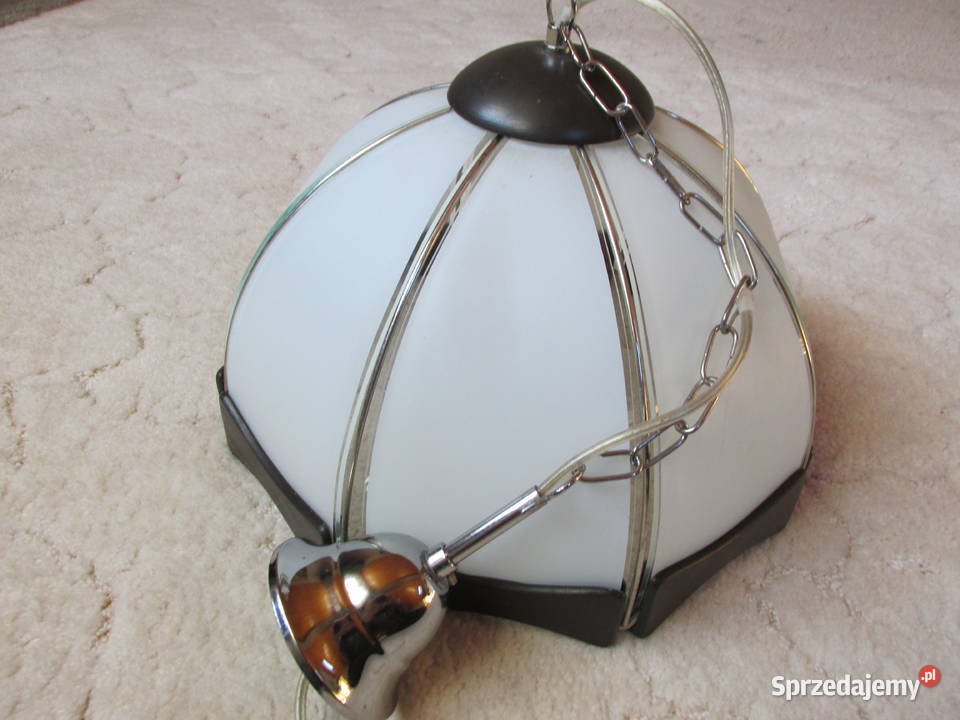 Lampa wisząca w stylu retro z kloszem 38 małopolskie Kraków