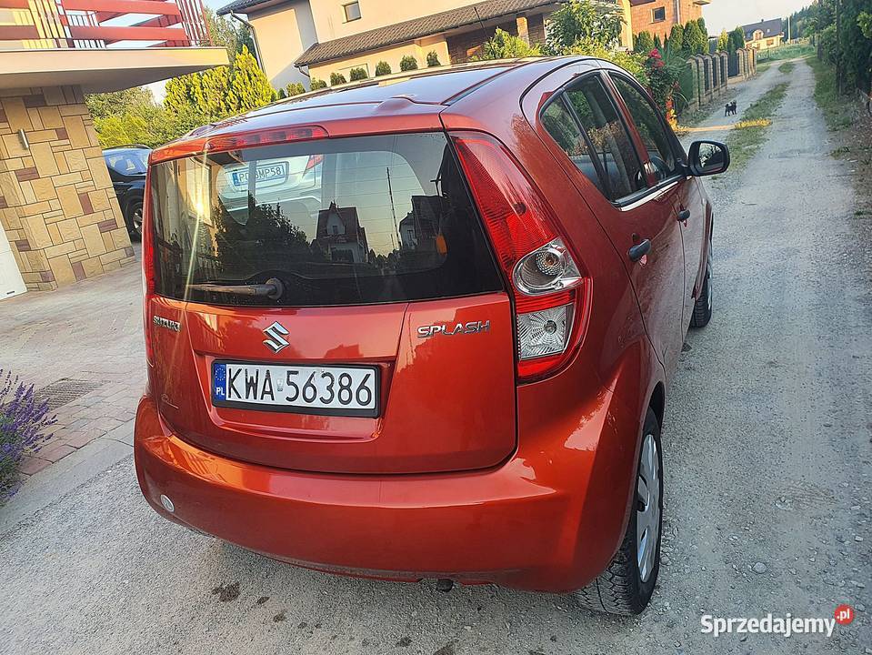 SUZUKI SPLASH BENZYNA 2011 centralny zamek małopolskie Łęg Tarnowski