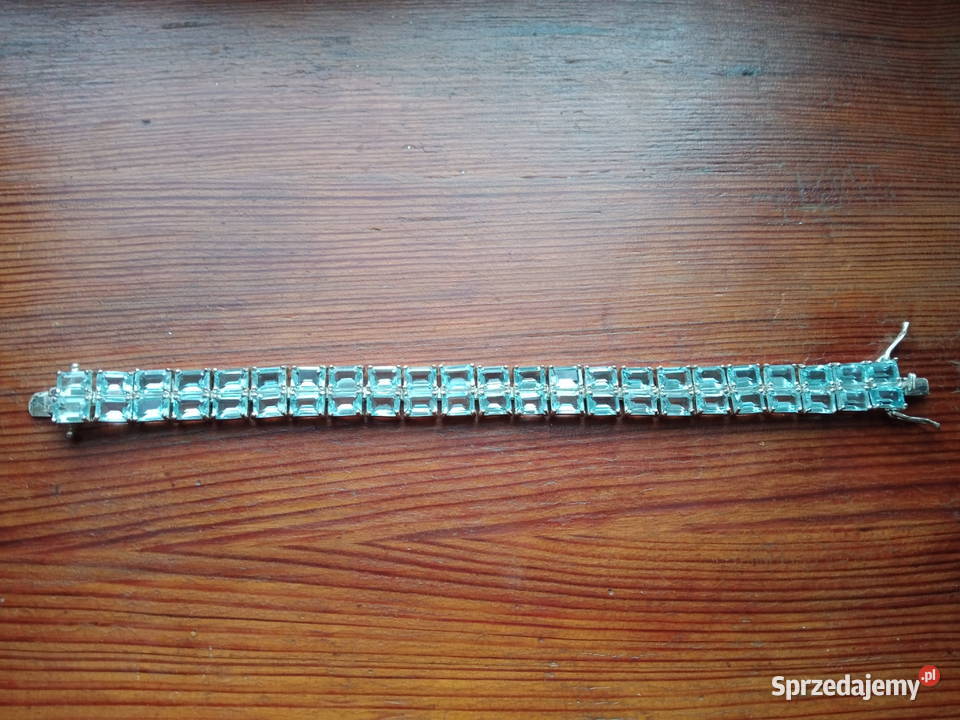 Bransoleta tenisowa posrebrzana bransoletka Wrocław