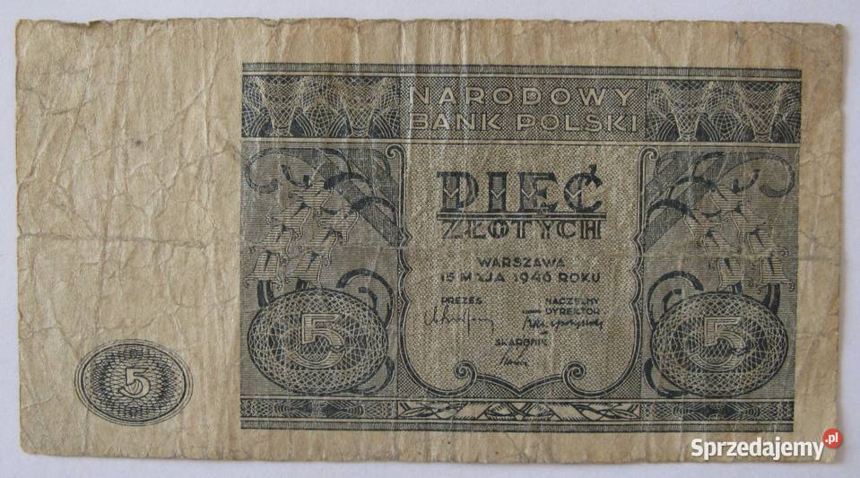 1 2 5 złotych 1946 zestaw 3 Dąbrowa Górnicza sprzedam