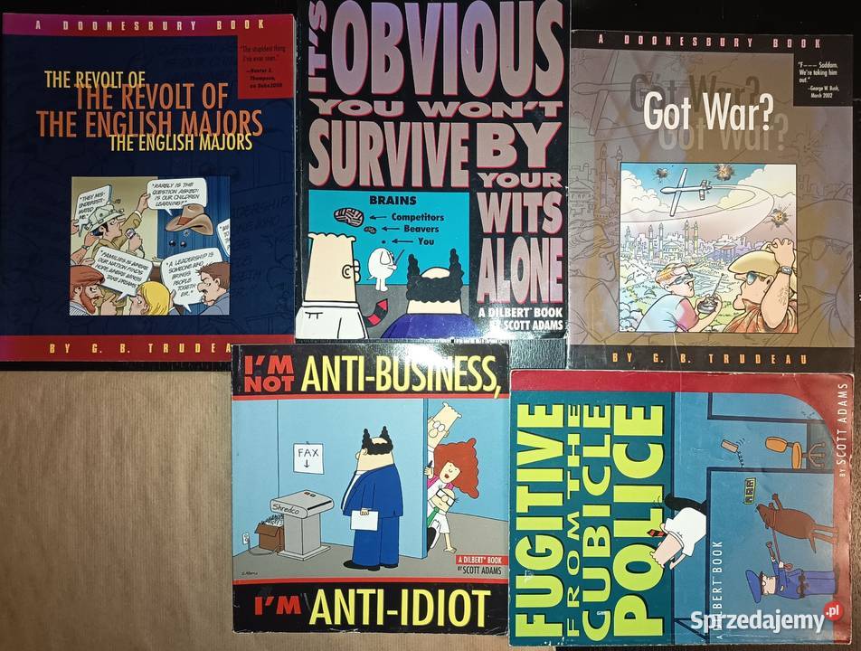 komiksy ENGLI Scott Adams GB Trudeau Dilbert Rzeszów sprzedam