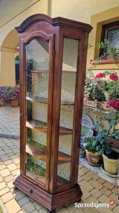 Stylowa drewniana włoska serwantka witryna Rzeszów