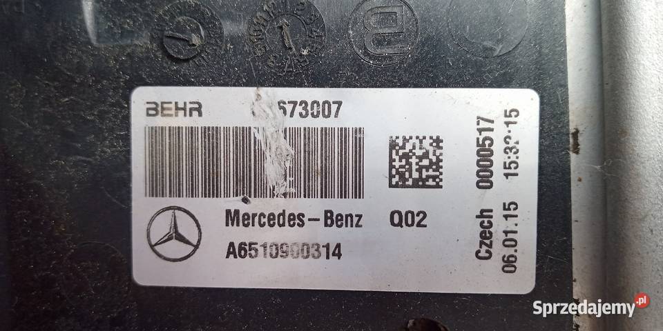 INTERCOOLER MERCEDES GLC W253 W222 W213 W257 Krzeszowice