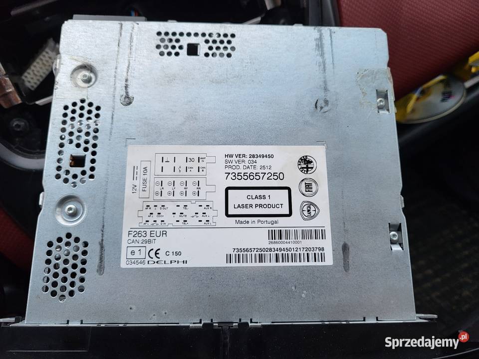 Radio CD MP3 FIAT Doblo II OPEL Combo D Ciechanowiec sprzedam