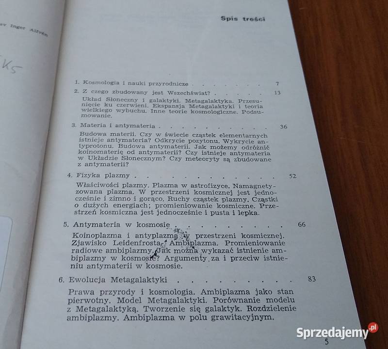 Kosmologia i antymateria Hannes Alfvn fizyka, astronomia Gdańsk