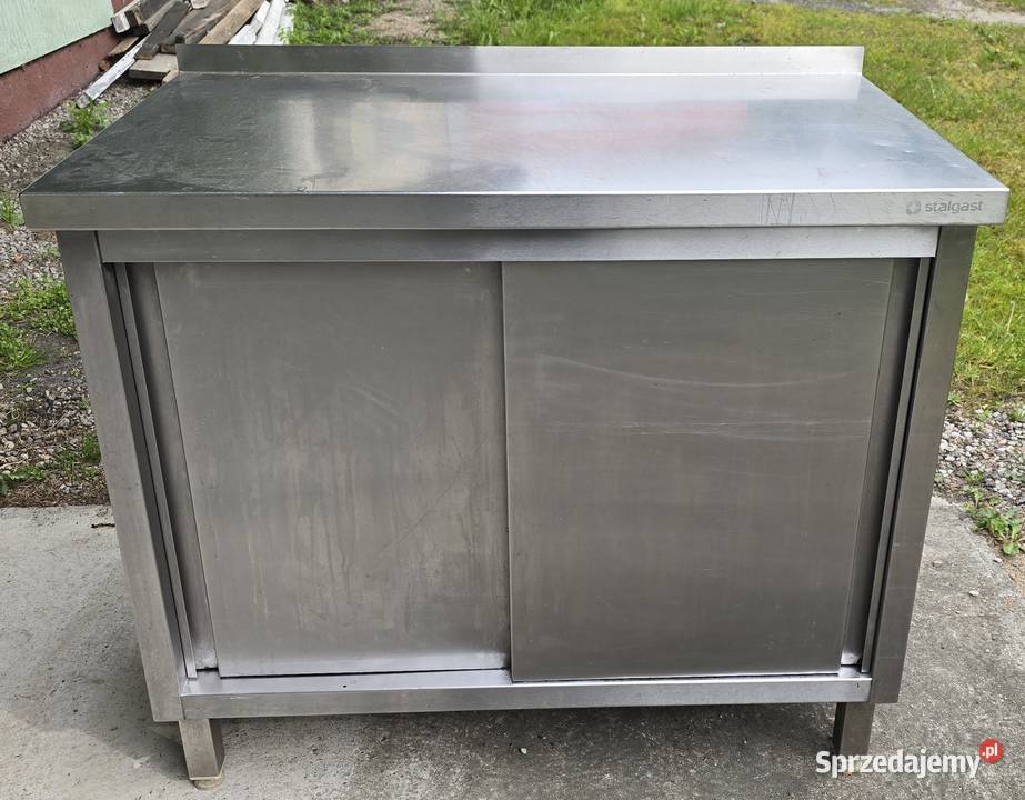 Stół gastronomiczny roboczy 100x60 z SZAFKĄ blat