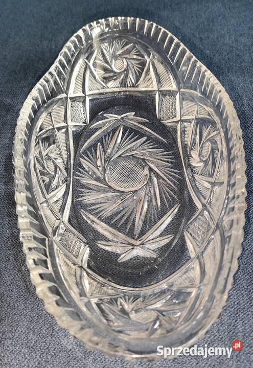 Zestaw szkła kryształowego misy popielniczka i śląskie