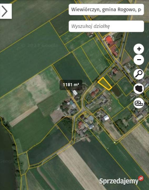 Działka budowlana 1183m w świetnej lokalizacji Wiewiórczyn sprzedam