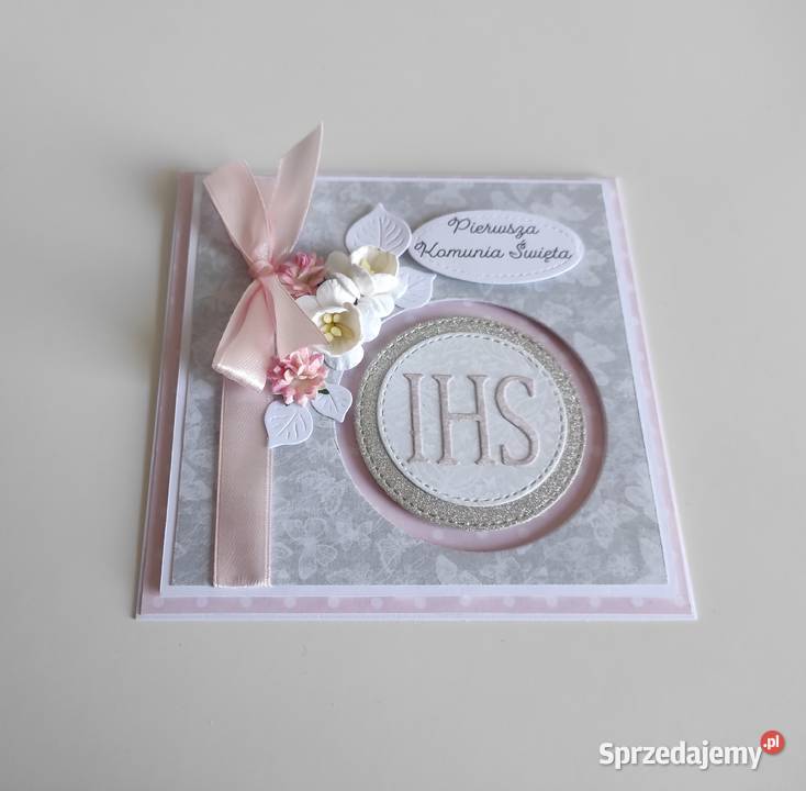 Kartka ręcznie robiona na Komunię Świętą z Łódź sprzedam