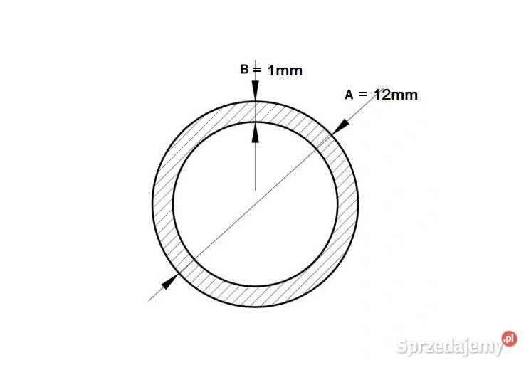 Pręty schodowe mosiężne 12x1mm 085m z uchwytami Warszawa